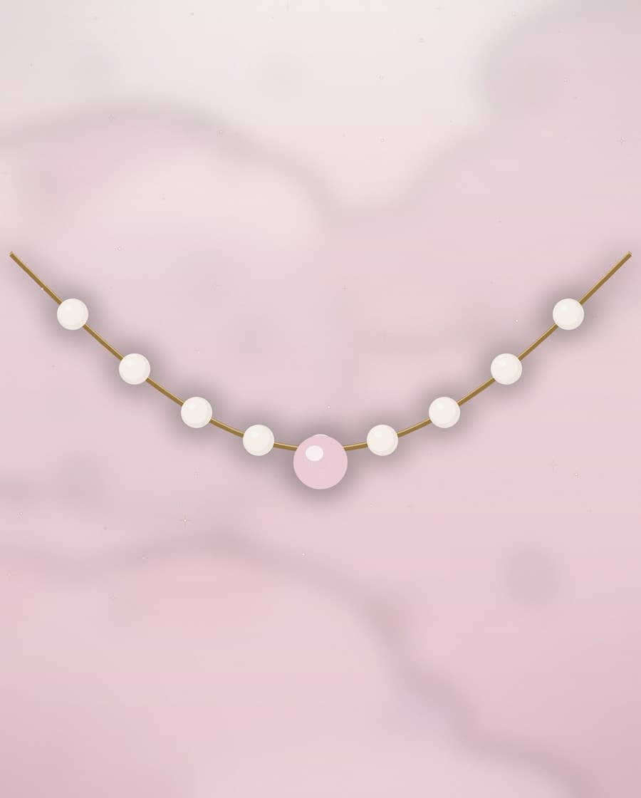 Pearl Ribbon Necklace